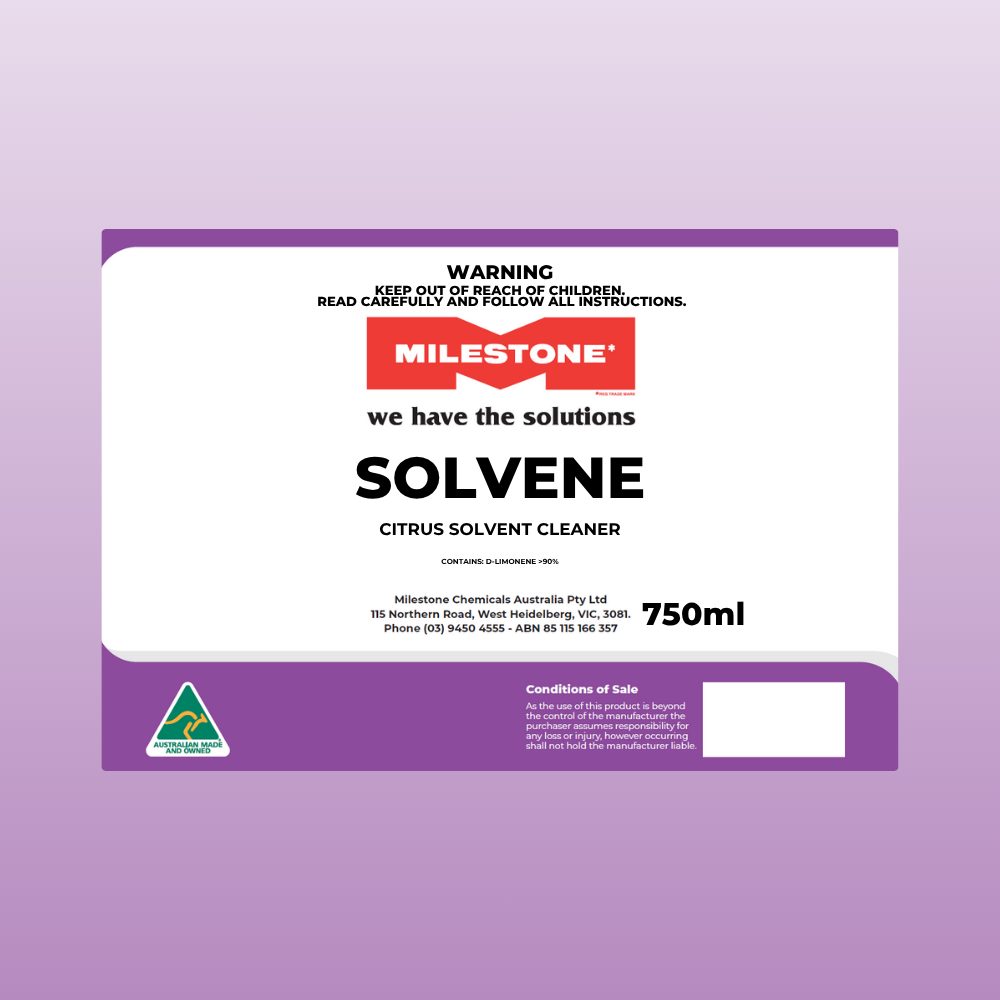 SOLVENE (Label Only) - Milestone Chemicals Australia Pty Ltd
